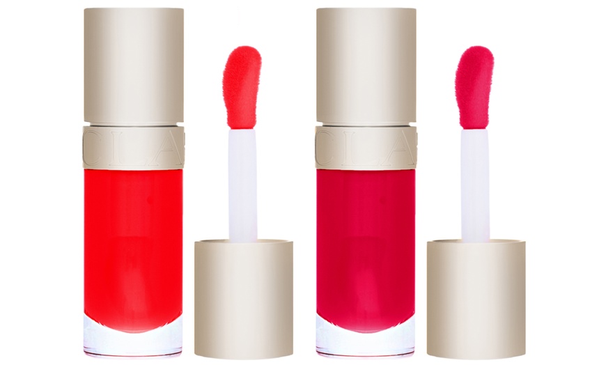 Image 9: Clarins Lip Comfort Oil; Two-Pack, choice of shades