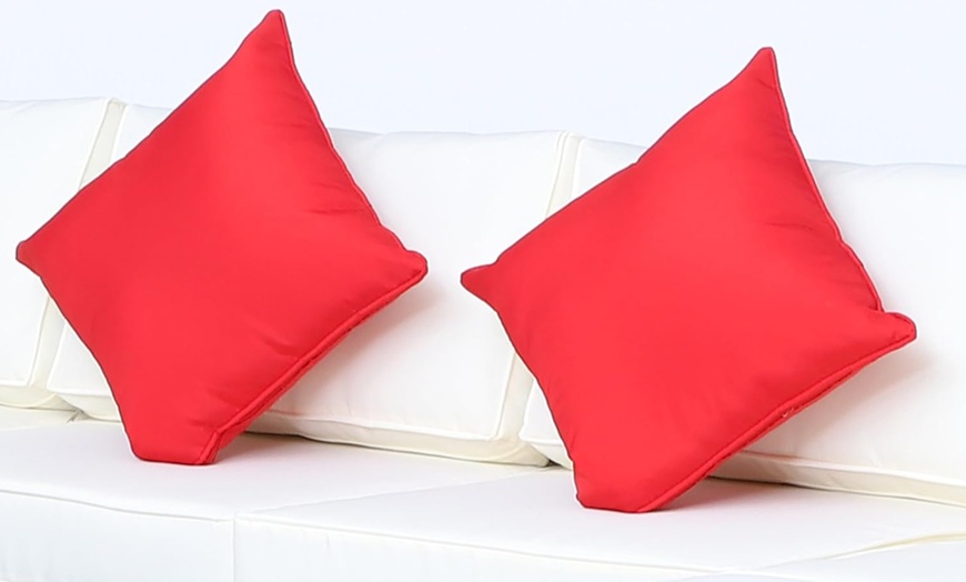 Image 9: Outsunny Rattan-Effect Sofa Set, with a Coffee Table