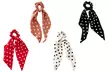 Pack de 4 chouchous élastiques à pois pour cheveux - Image 2