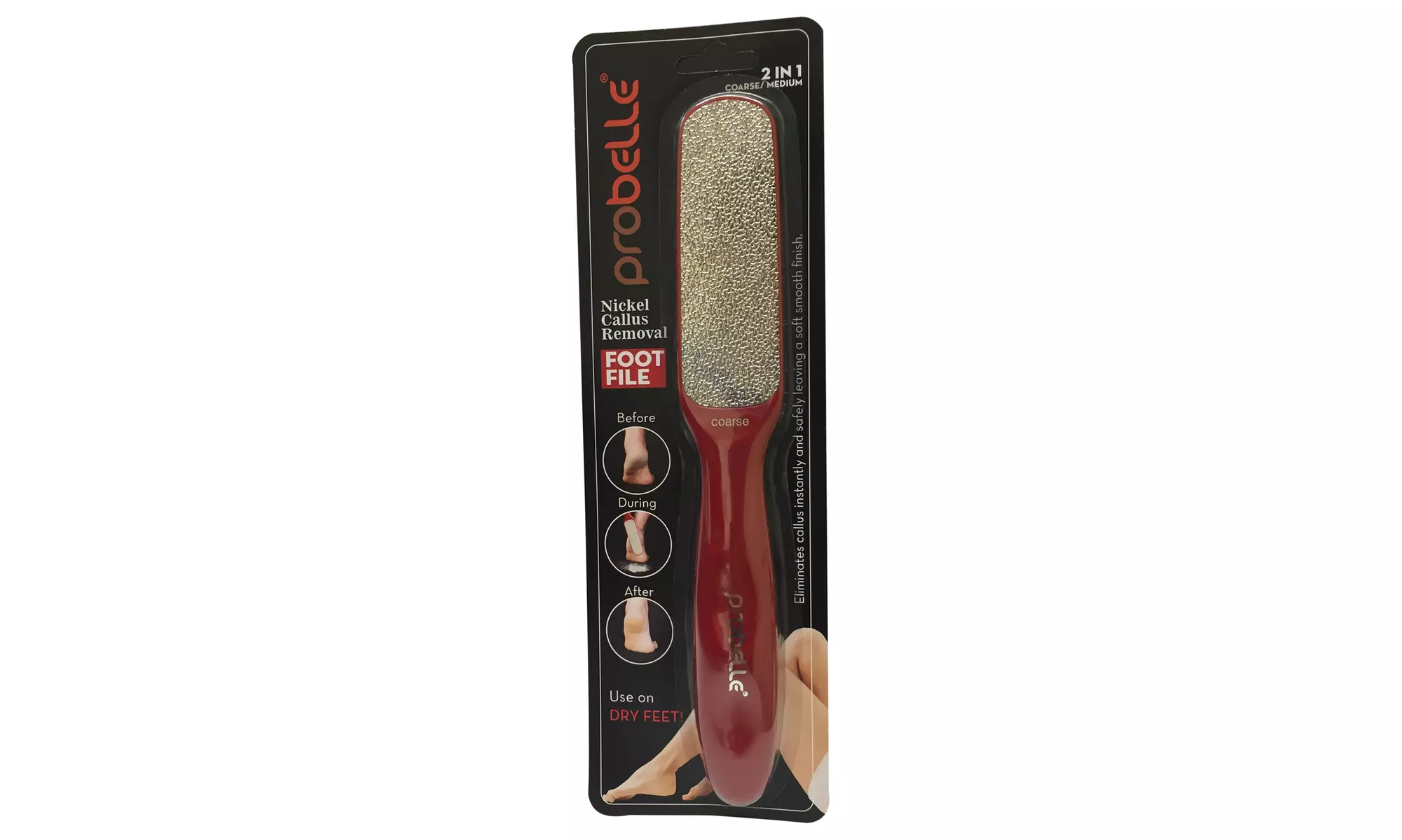 Probelle Two-Sided Foot File Callus Trimmer - Primary Image