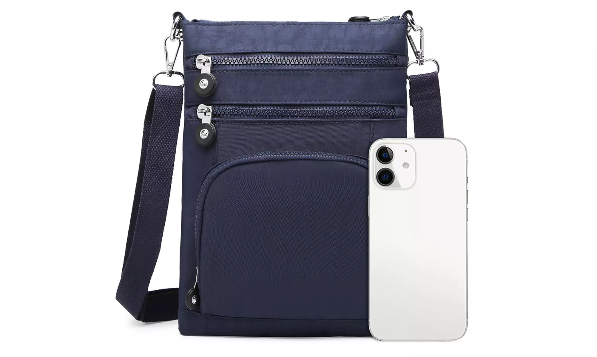Kono Casual Multi-Pocket RFID Cross-Body Bag Card Holder Phone Bag