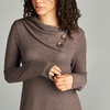 Image 4: Women's Hacci Button-Accent Collar Shift Dress
