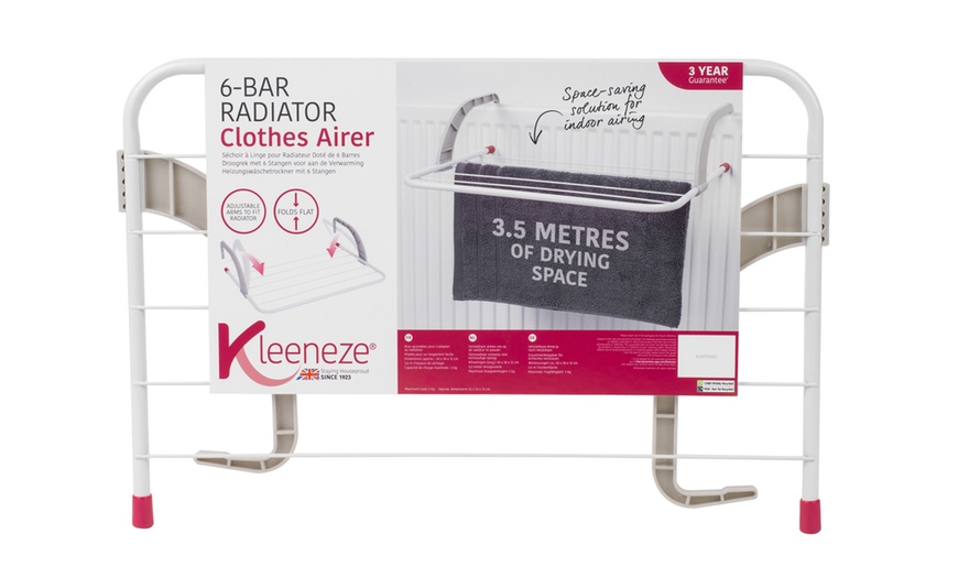 Image 6: Six-Bar Radiator Airer