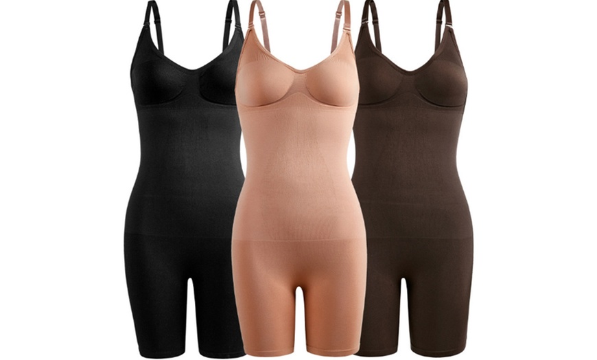 Image 1: Women's Seamless Bodysuit Butt-Lifting Shapewear