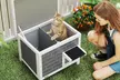 Pawhut Insulated Outdoor Cat House with Raised Floor and Weatherproof Roof - Image 3