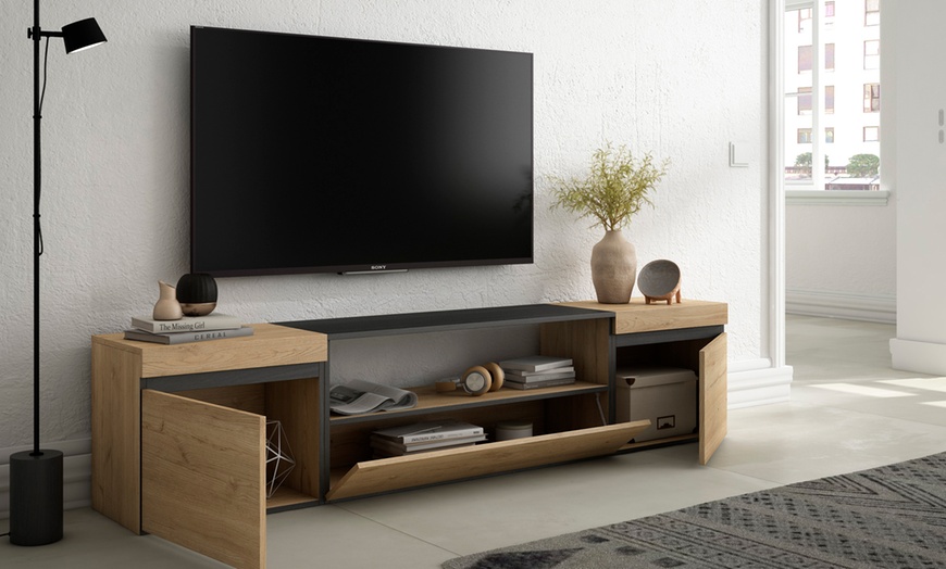 Image 11: Meuble TV avec cheminée électrique ou espace de rangement