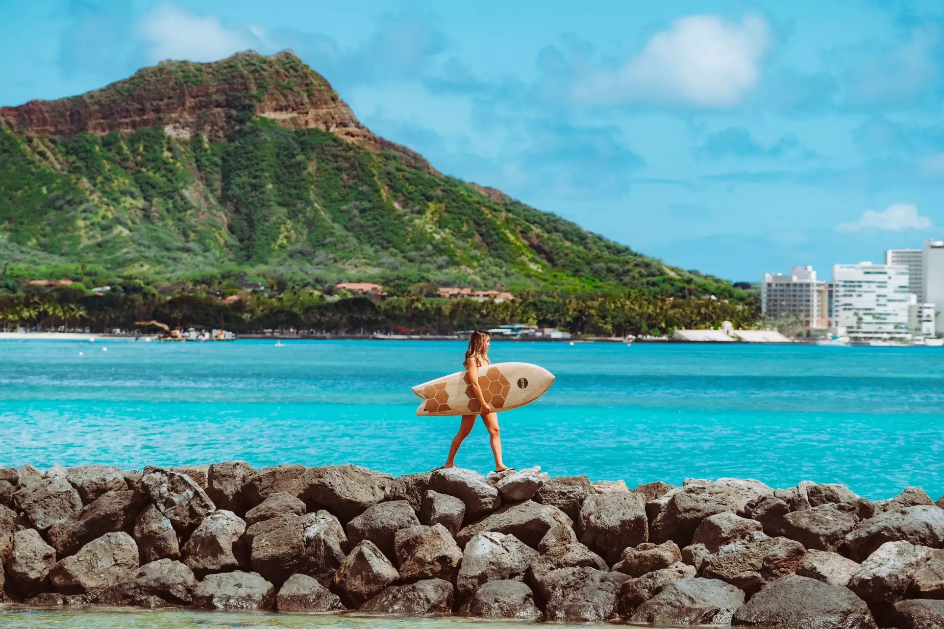 Steps from Waikiki Beach and Free Surf-Board Credits Each Day