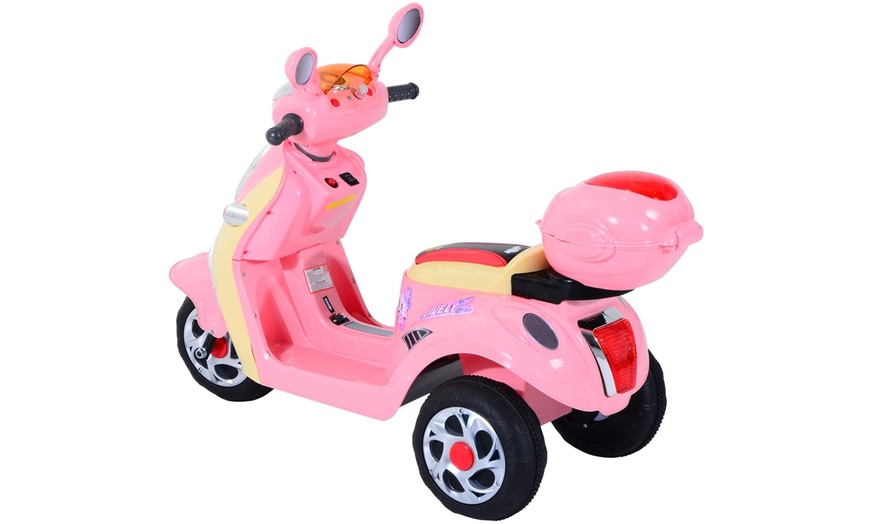 Image 4: HomCom Kids' Electric Ride-On Scooter