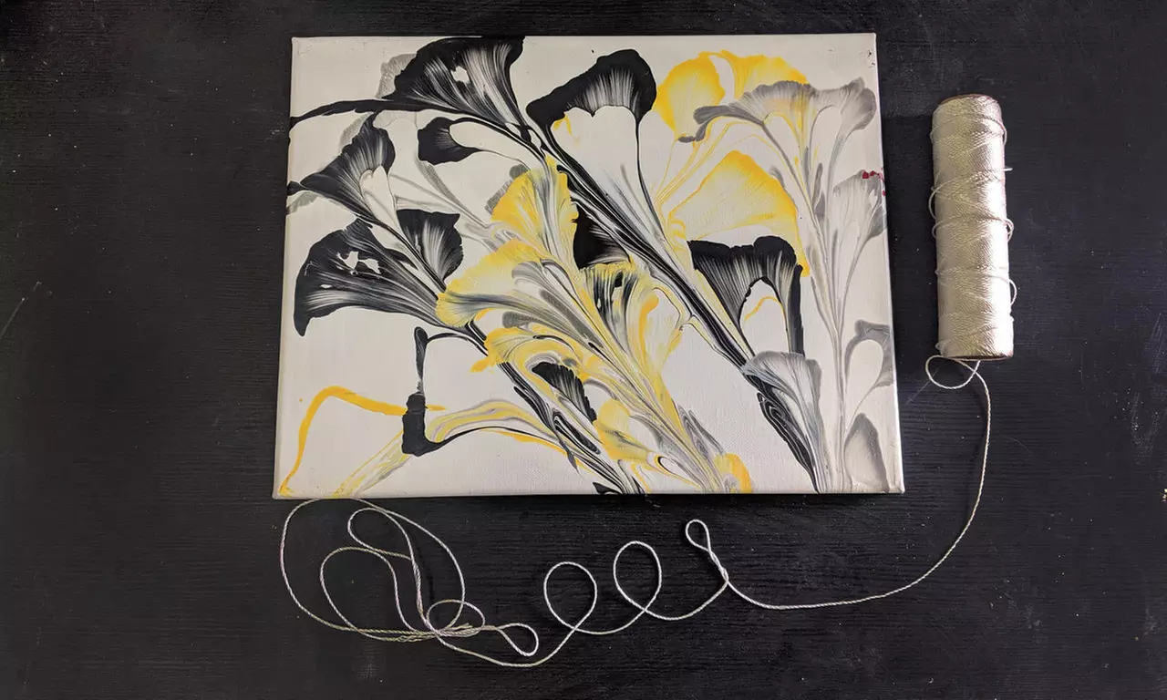 Pulled String Art Painting Class for One or Two at Chu Chu (Up to 38% Off) - Second Medium