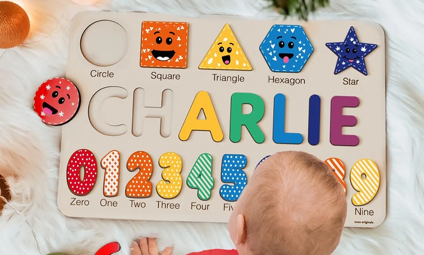 Image 4: Puzzle prénom sur mesure pour bébé : un jeu éducatif et décoratif