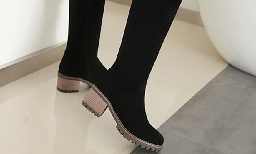 Image 3: Women's Knee High Snow Boots