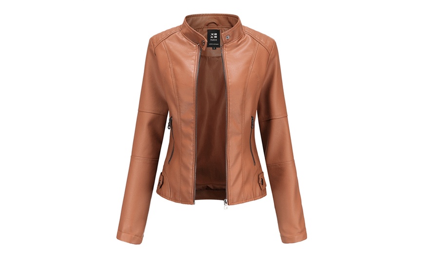 Image 6: Blouson femme en similicuir Fabshopper