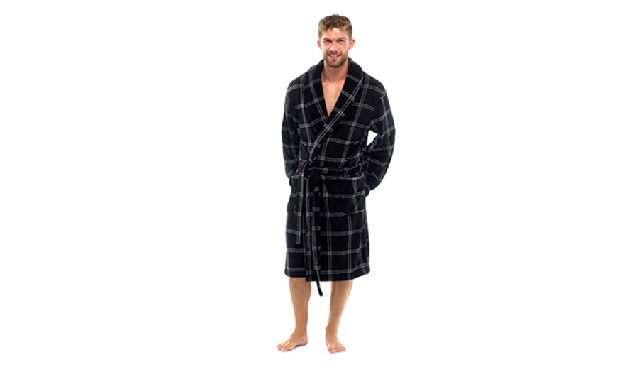 Image 5: Men's Fleece Dressing Gowns