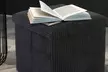 Corduroy Storage Ottoman or Foldable Cube Footstool - Image 6