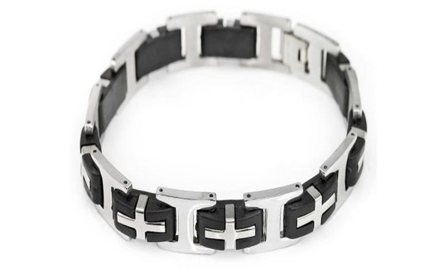 Image 3: Eira Wen ® Father's Day Men's Leather Bracelets