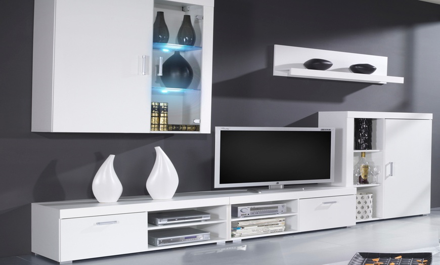 Image 6: High-Gloss Lounge Unit