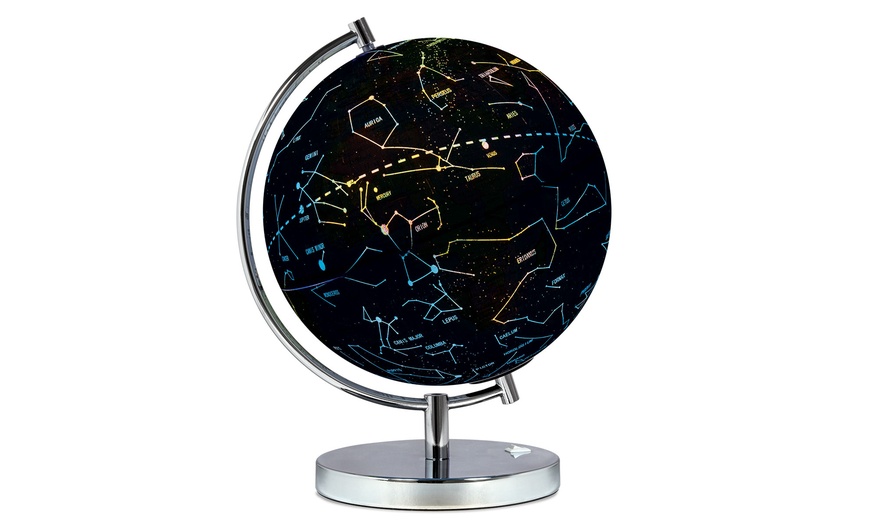 Image 3: llluminated Two-in-One Constellation Globe