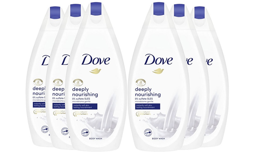 Image 3: Six Dove Cream Body Washes