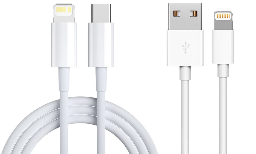 Image 1: USB Charging Cables Compatible with iPhones