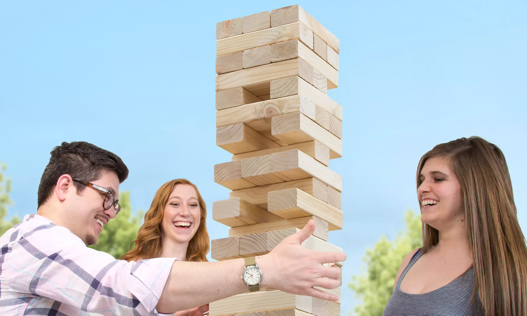 Giant Wooden Tumbling Towers - Primary Image