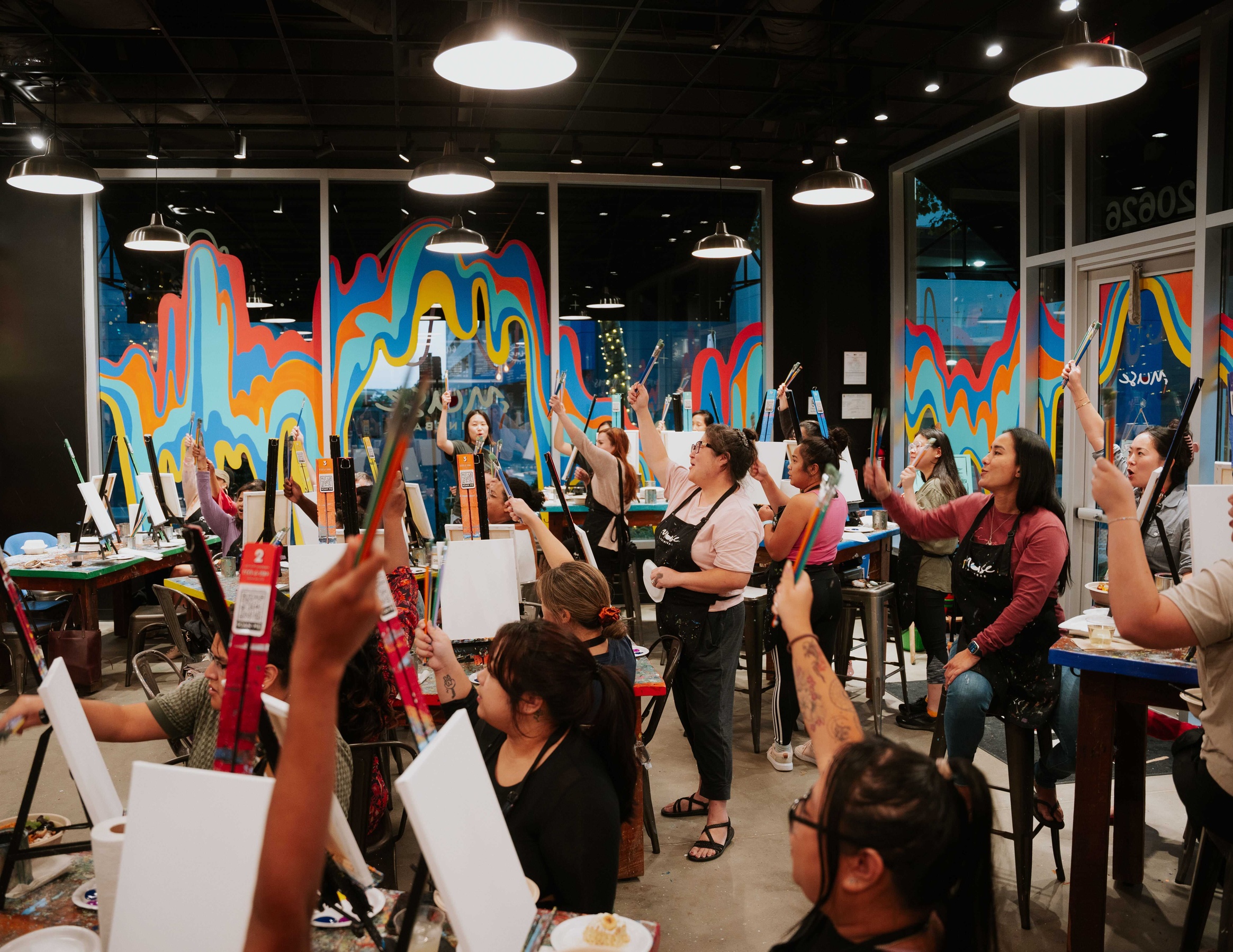 Paint and Sip Experience for Two or Four at Muse Paintbar: Nashville