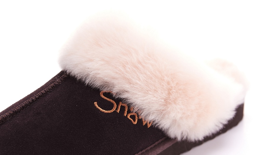 Image 18: Snow Paw Sheepskin Slippers