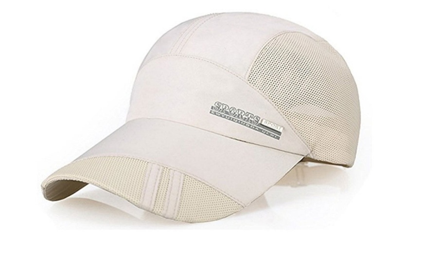 Image 2: Outdoor Visor Quick Dry Cap Sports Baseball Caps Mesh Breathable Hats