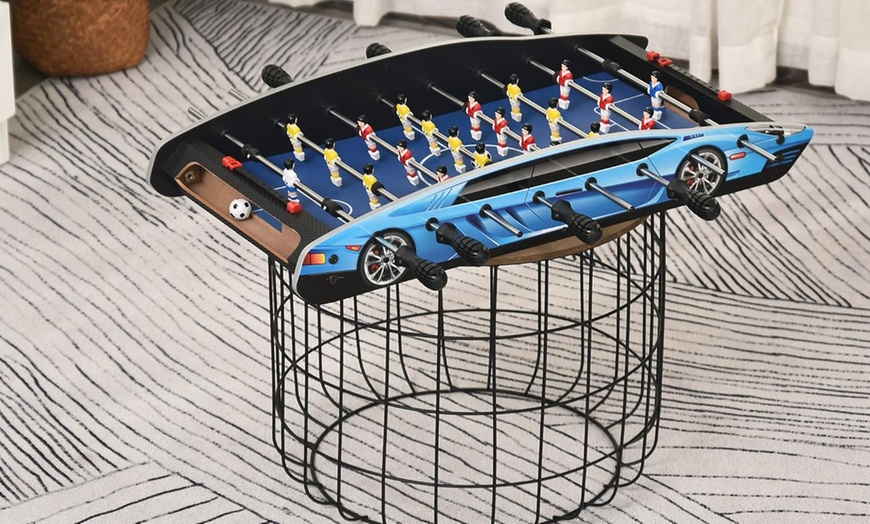 Image 1: HomCom 29 Inch Mini Tabletop Football Gaming Table