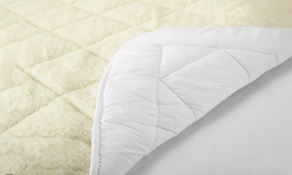All-Seasons Reversible Sherpa-Quilted Mattress Pad  - Second Medium