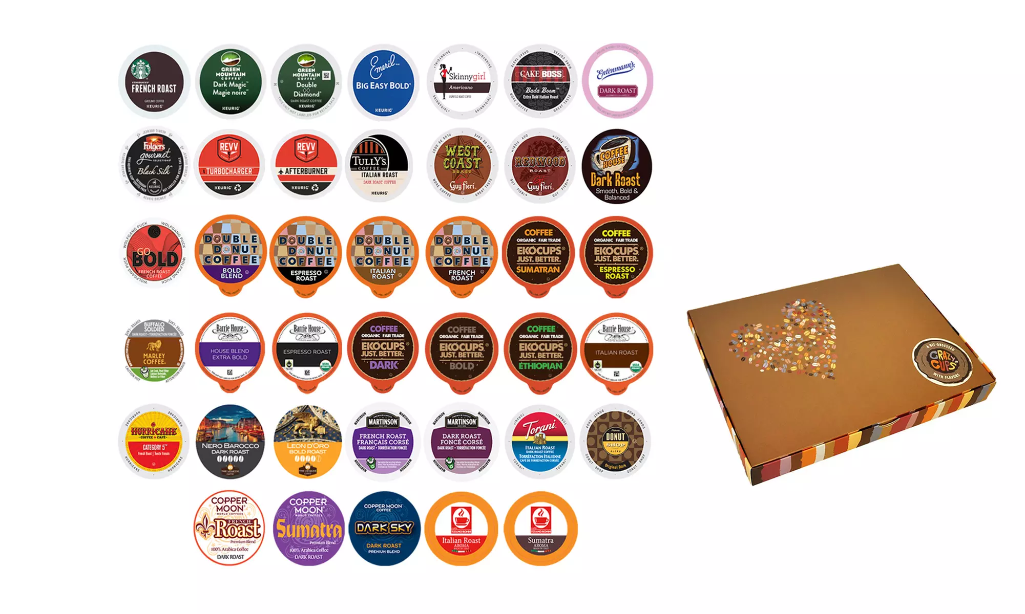 Coffee Cups Gift Box (40- or 50-Count) - Primary Image