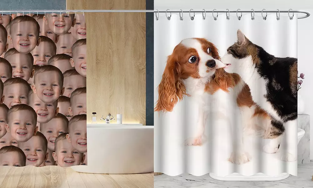 Personalisierbarer Foto-Duschvorhang