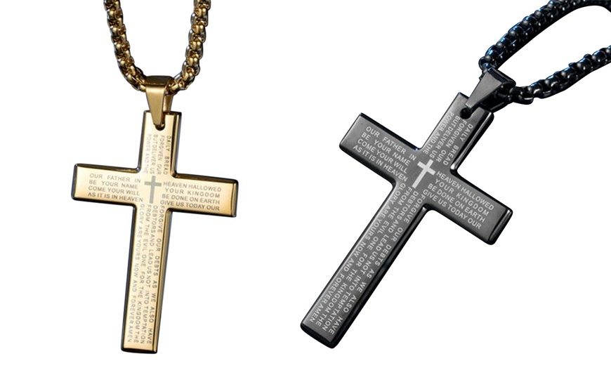 Image 7: Cross Pendant Necklace