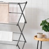 Image 1: Three-Tier Extendable Clothes Airer