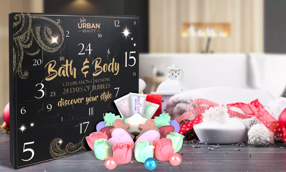 Calendrier de l'avent produits de bain et de corps Love Urban Beauty - Primary Image