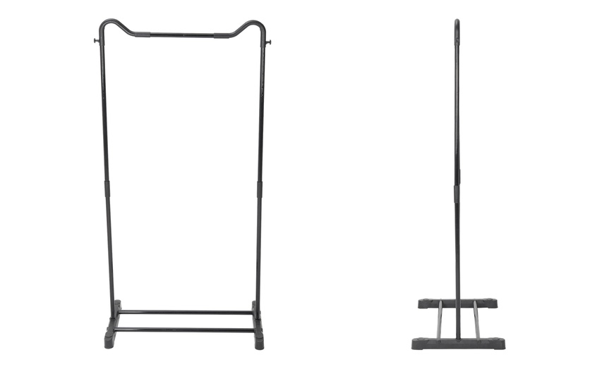 Image 3: Freestanding Metal Clothes Rack