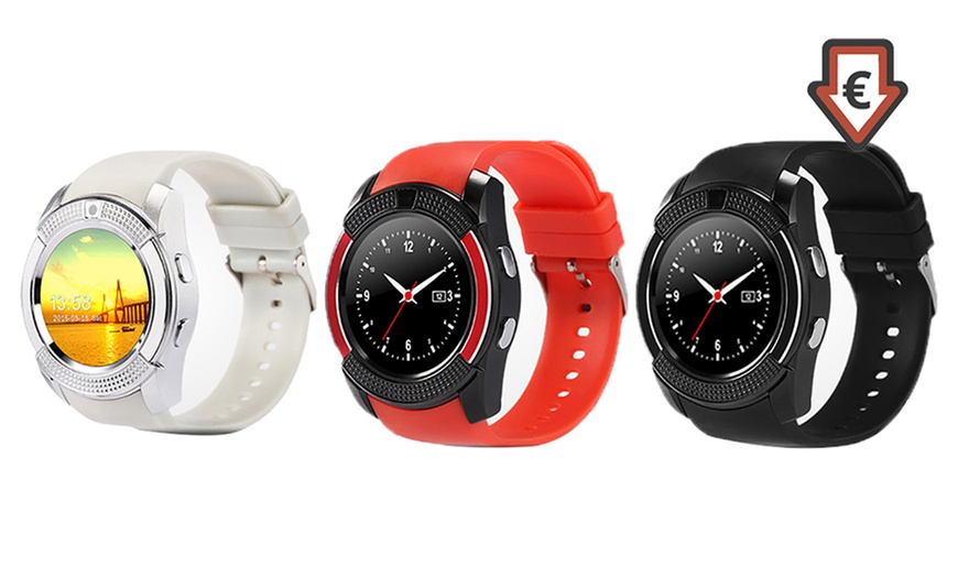 Image 1: V8-smartwatch