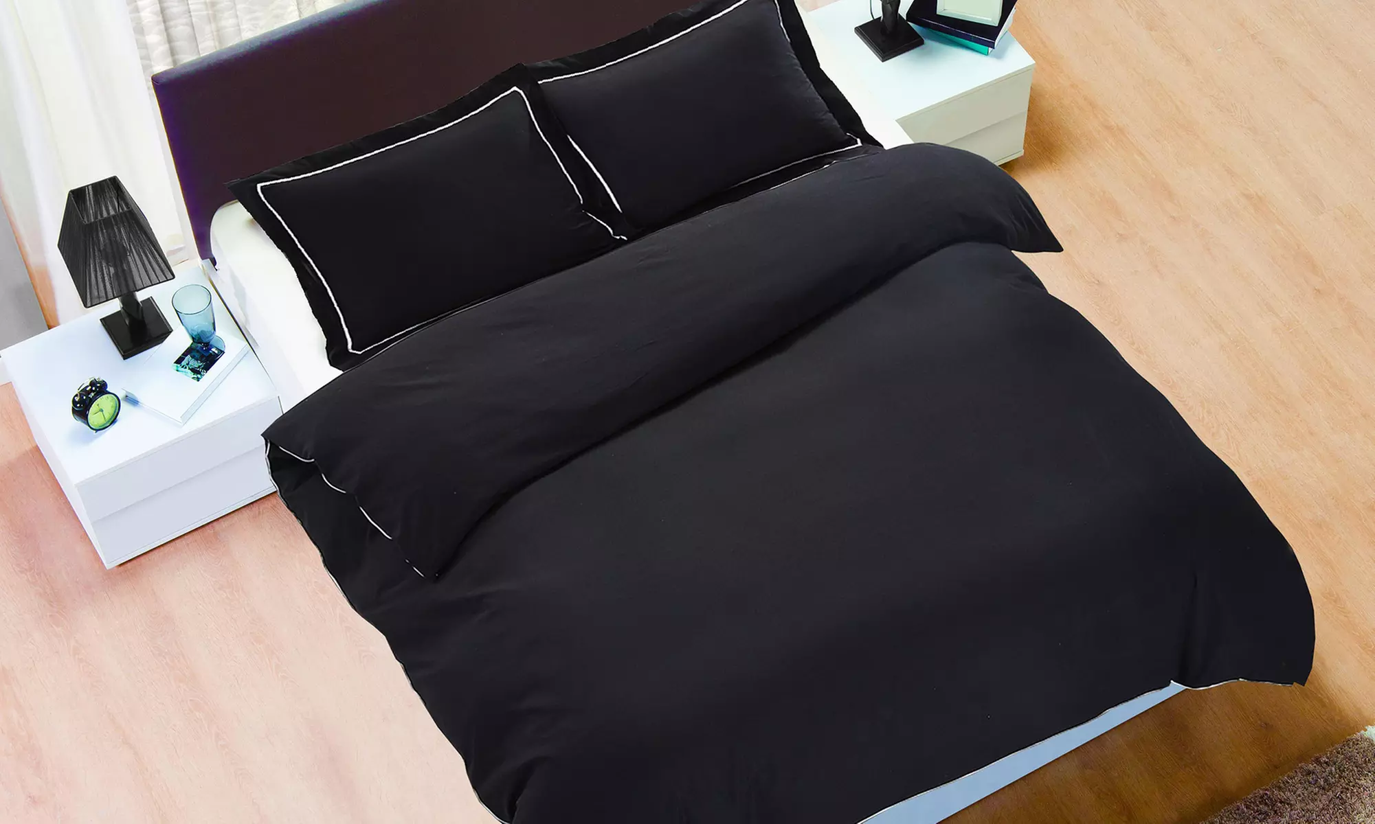 Parure de lit hôtel satin London - Second Medium