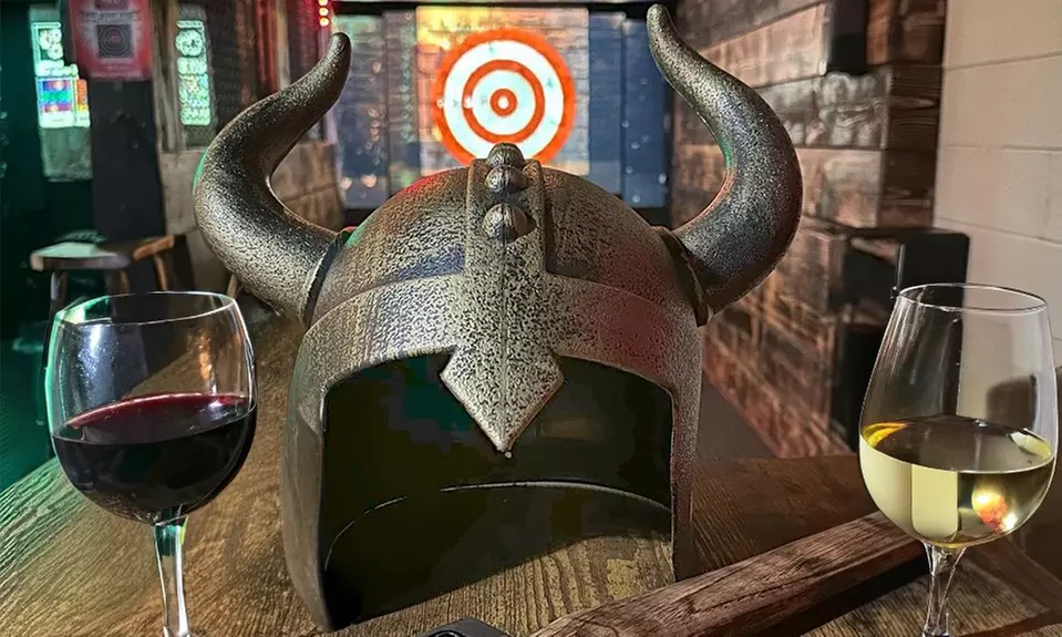 60-Minute Axe Throwing for 2, 4, or 6 on Sun, Mon Thurs or Fri, Sat