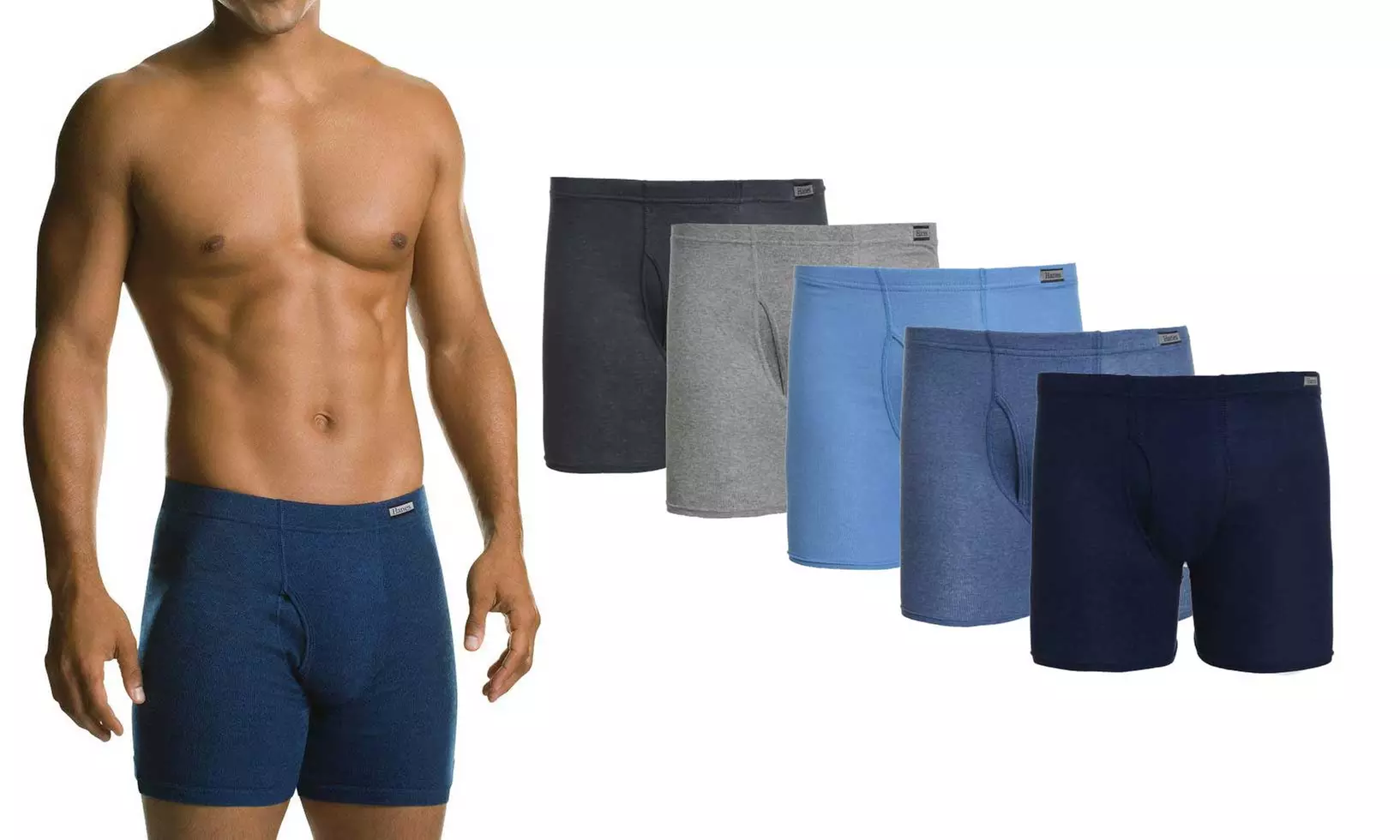 Hanes Men's Comfortsoft Tagless Boxer Briefs (6 Pack) - Primary Image