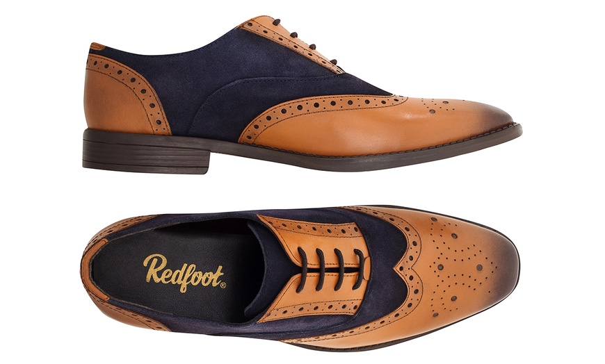 Image 6: Redfoot Men's Square-Toe Brogues