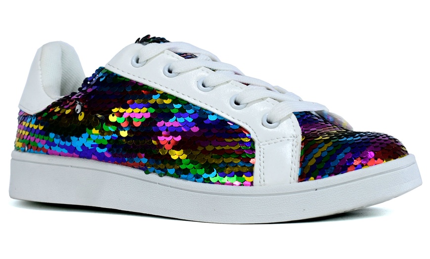 Image 2: Hot Soles Glitter trainers