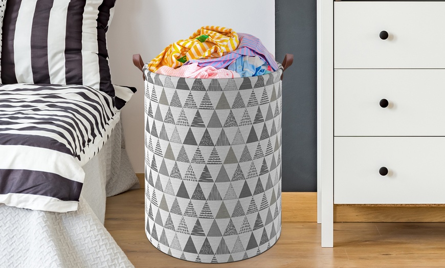 Image 14: Vinsani Drawstring Laundry Basket