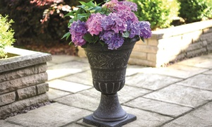 One or Two Granite-Effect Urn Planters