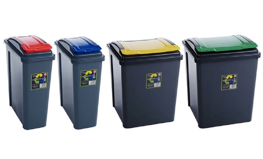 Image 1: Slimline Recycle Bin