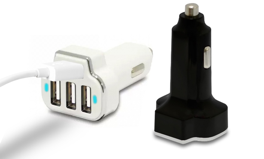 Image 6: Aduro PowerUp Four-Port USB Car Charger