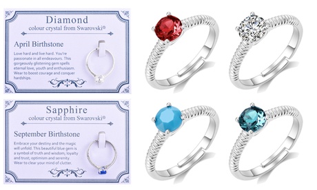 Anelli Philip Jones con cristalli Swarovski®, disponibili in vari modelli