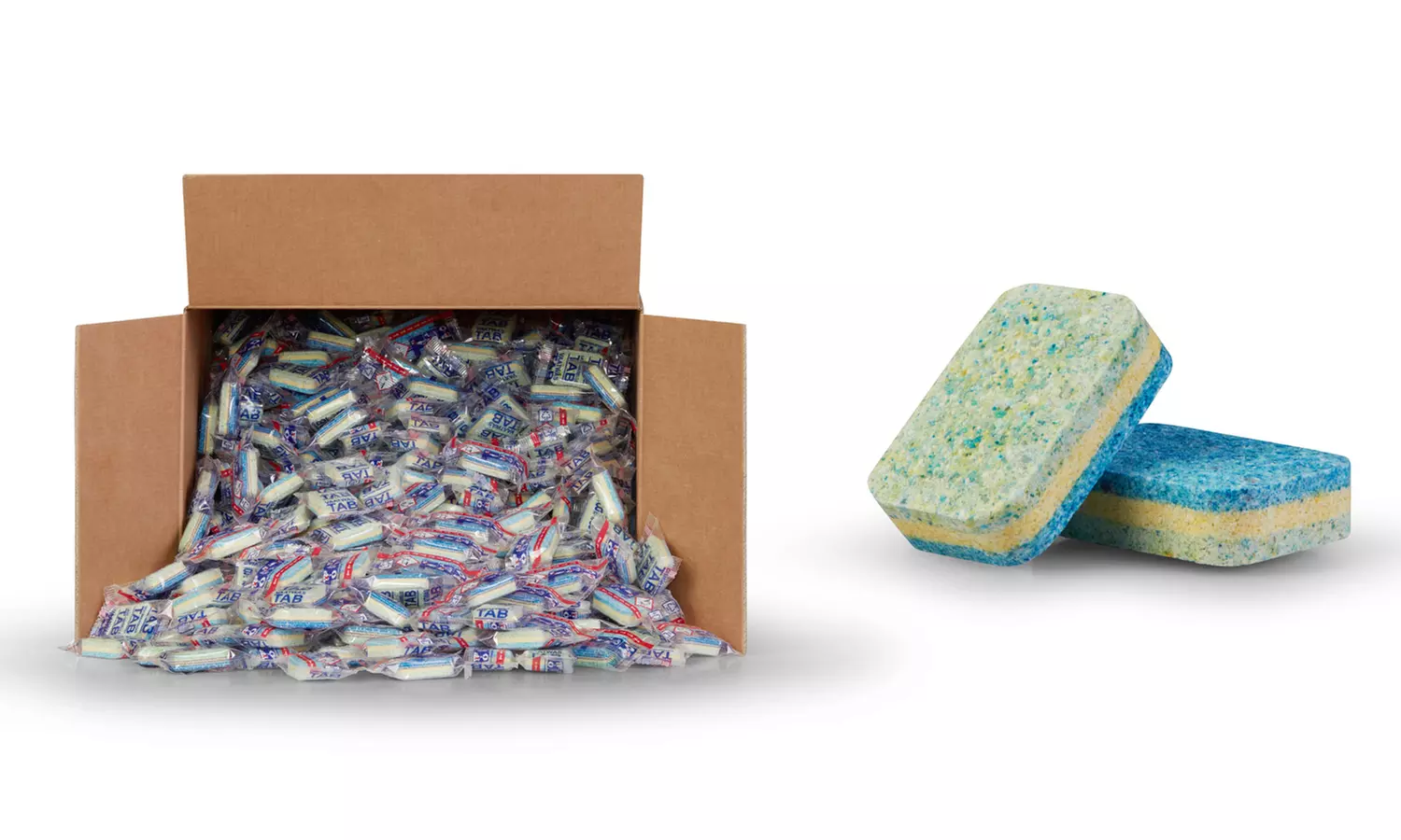 500 of 1.000 tabletten voor de vaatwasser met 3 lagen - Primary Image