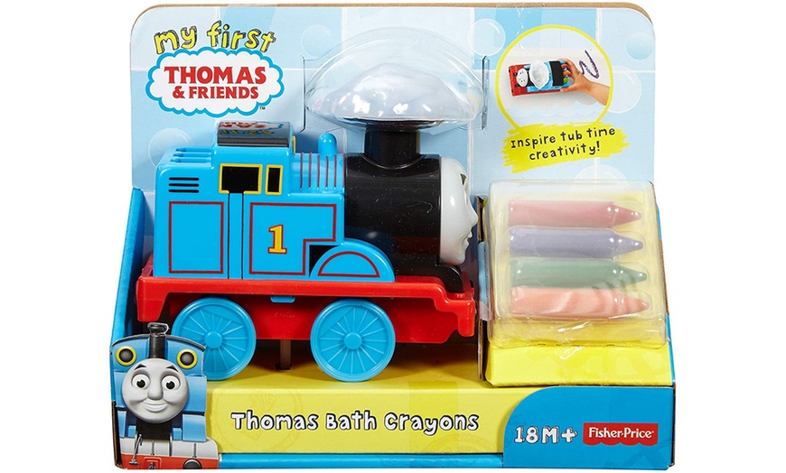 Image 5: Thomas Bath Crayons Engine