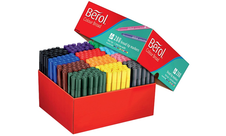 Image 2: 42 or 288 Berol Assorted Colouring Pens