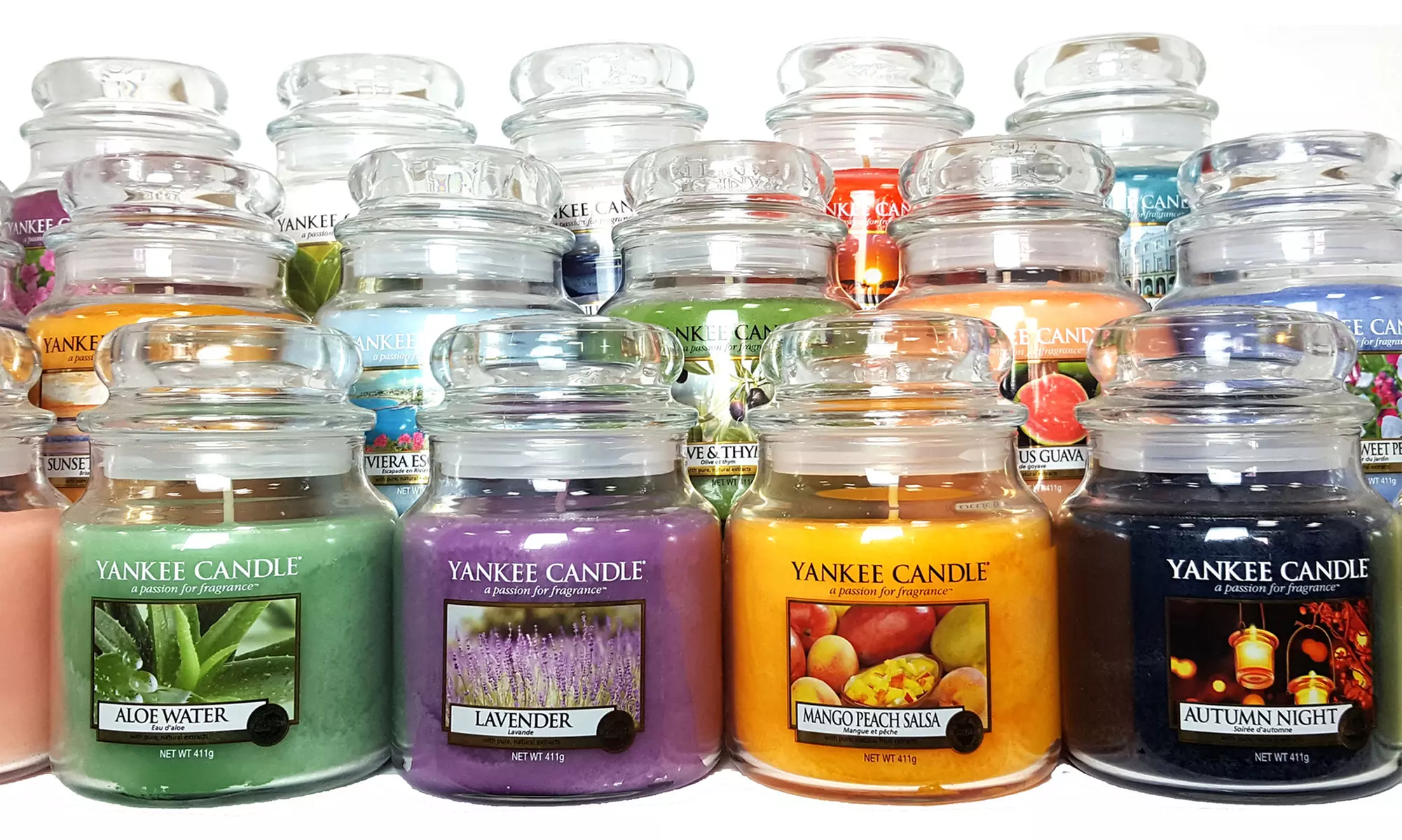Six Yankee Candle Assorted Medium Jars With Free Delivery - Primary Image